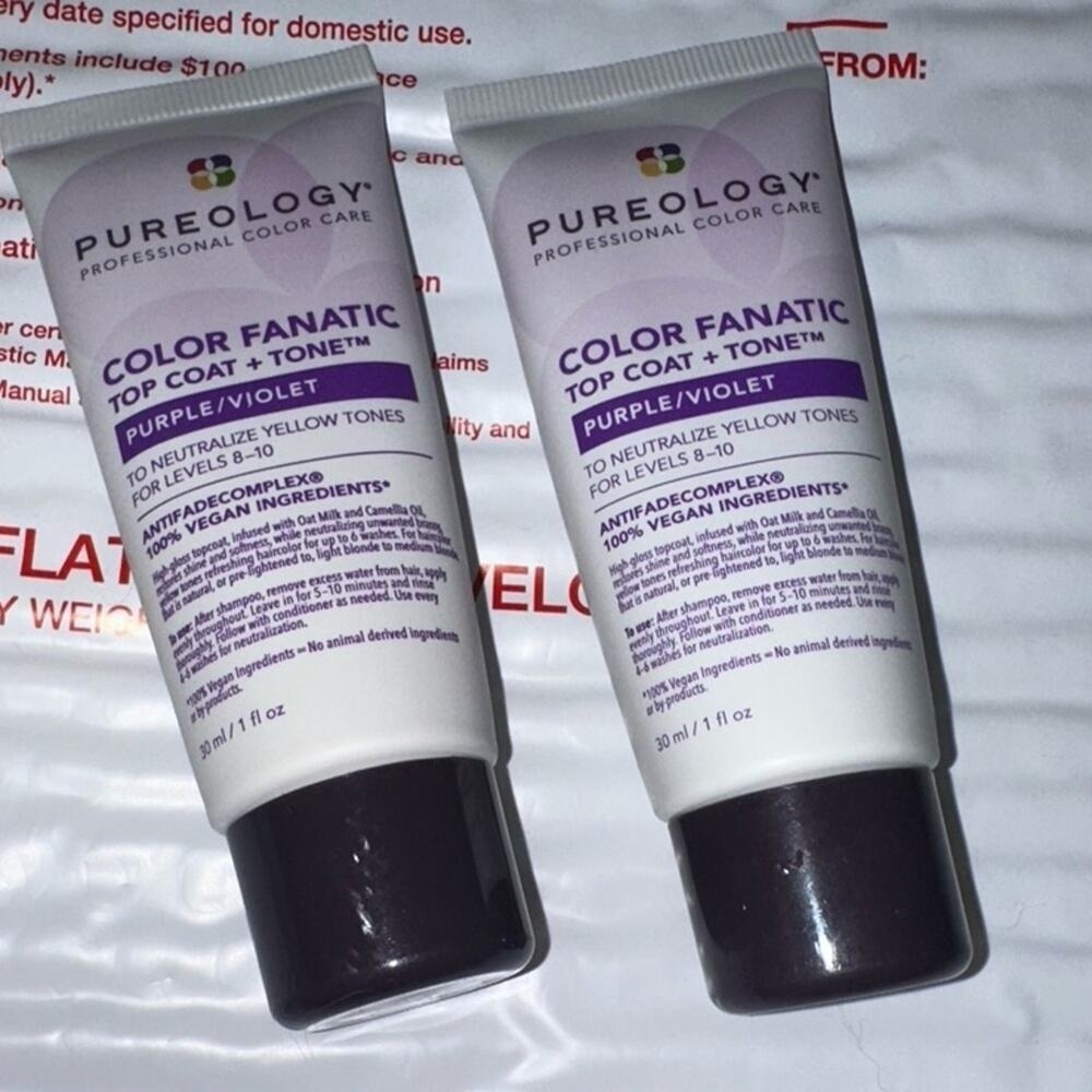 Pureology color fanatic purple top coat travel hair care tone